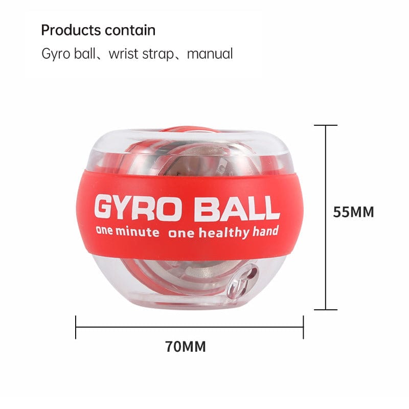 ModaMystique Fitness Red LED Gyroscopic Powerball LED Gyroscopic Powerball exercise device