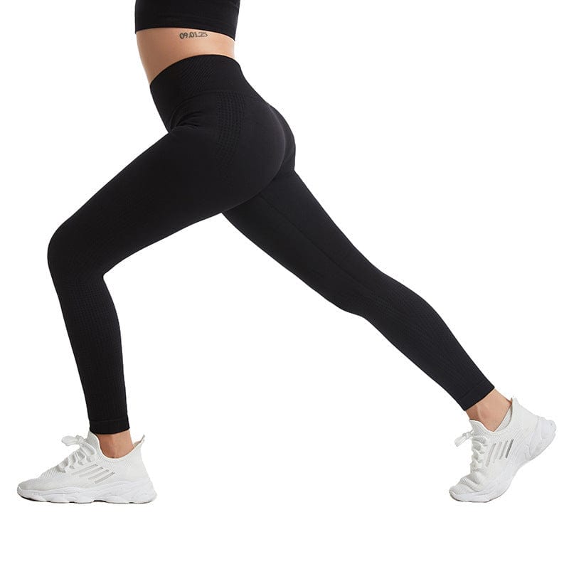 ModaMystique Fitness Black / L Seamless Dotted Push Up Yoga Pant Seamless Dotted Push Up Yoga Pant