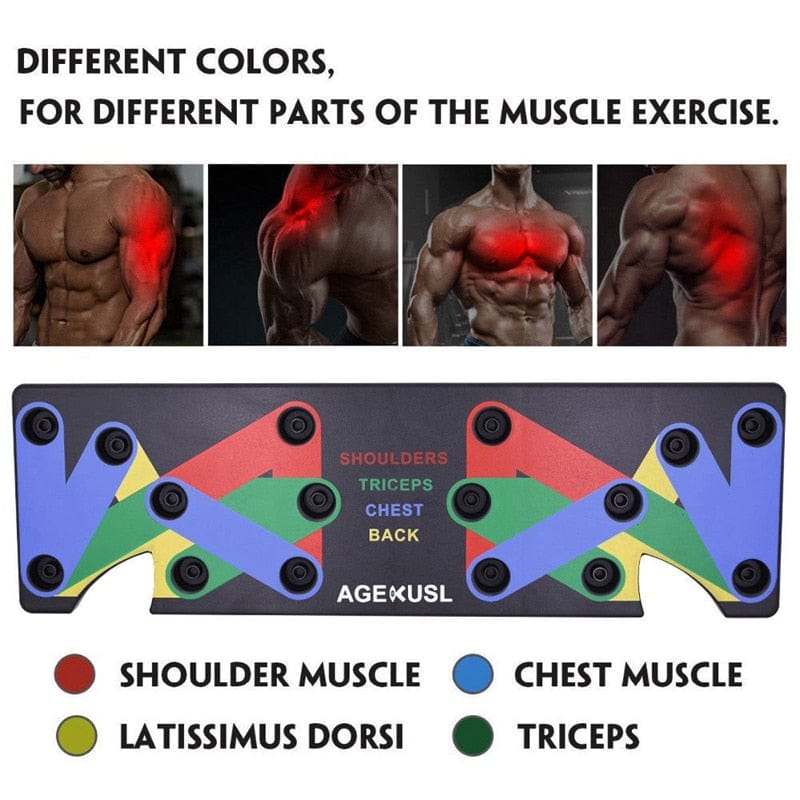 ModaMystique Fitness Blue 9 in 1 Push up Rack 9 in 1 Push Up Rack - Full Body Workout System