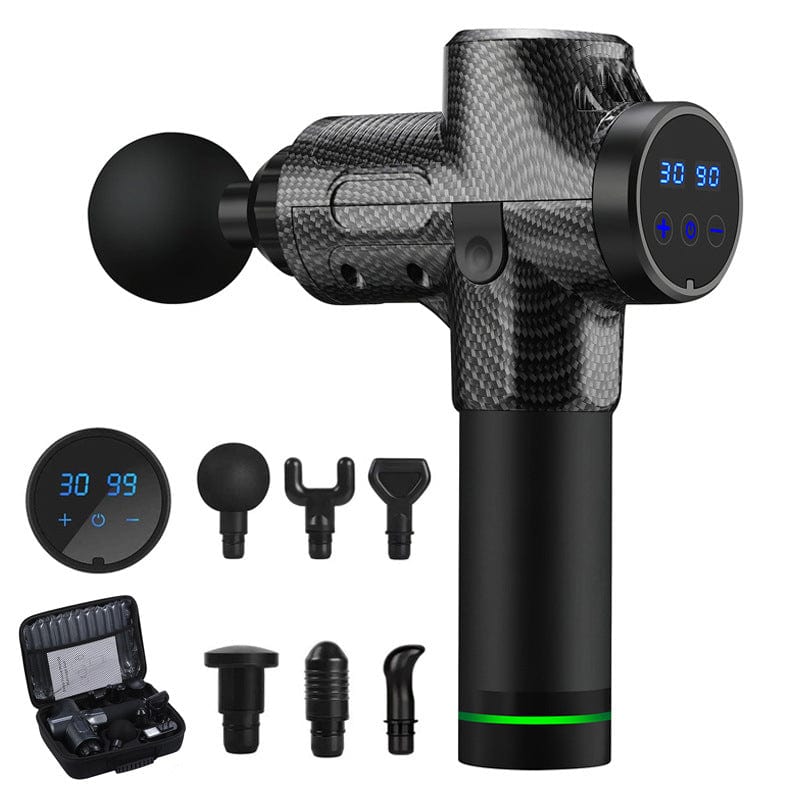 ModaMystique Fitness Carbon fiber Electric Gun Body Massager Electric Gun Body handheld Massager