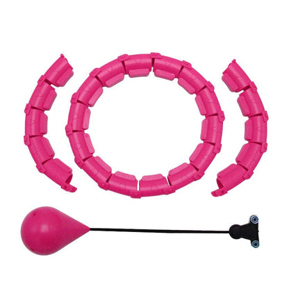 ModaMystique Fitness Pink / 24 knots Abdominal Hoop Smart Abdominal Hoop for Effective Home Workouts