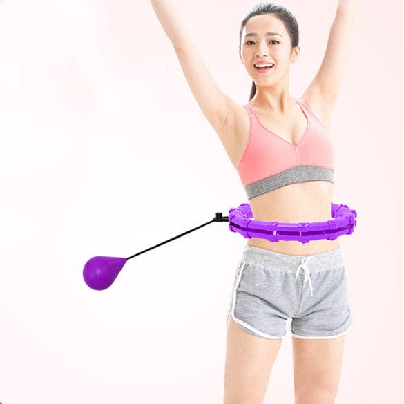 ModaMystique Fitness Purple / 24 knots Abdominal Hoop Smart Abdominal Hoop for Effective Home Workouts
