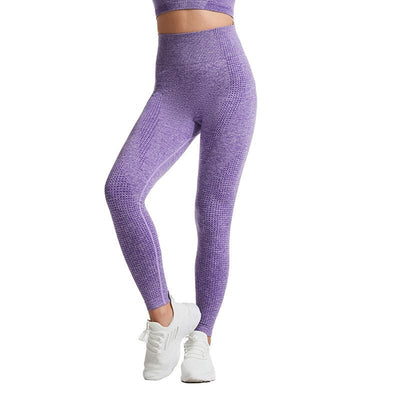 ModaMystique Fitness Purple / L Seamless Dotted Push Up Yoga Pant Seamless Dotted Push Up Yoga Pant