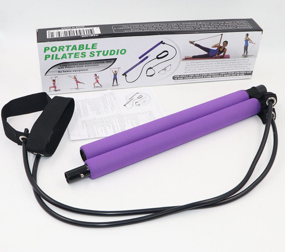 ModaMystique Fitness Purple Yoga Pilates Stick Yoga Pilates Stick - Full Body Workout Tool