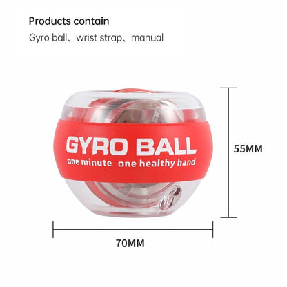 ModaMystique Fitness Red LED Gyroscopic Powerball LED Gyroscopic Powerball exercise device